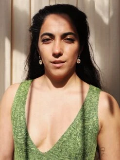 Wolf & Moon Citrus Charm Hoops 13 Wolf & Moon Citrus Charm Hoops -Wolf & Moon citrus charm hoops model 1