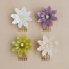 Wolf & Moon Dahlia Hair Comb -Wolf & Moon dahlia combs all lifestyle 2