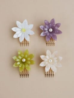 Wolf & Moon Dahlia Hair Comb