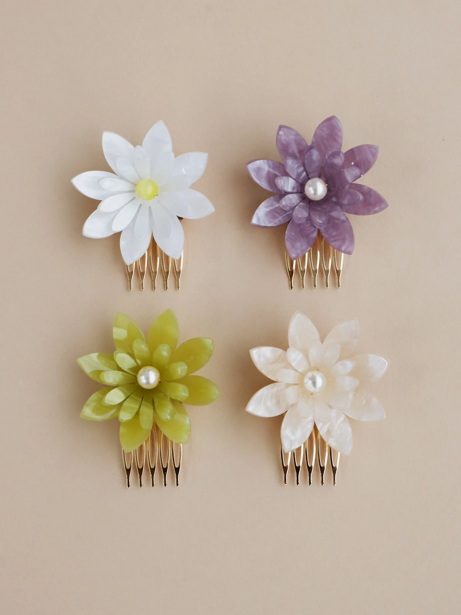 Wolf & Moon Dahlia Hair Comb 3 Wolf & Moon Dahlia Hair Comb