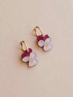 - Mini Violet Hoops