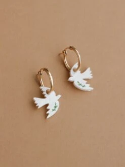 Wolf & Moon Dove Hoops - Medical Aid For Palestinians Fundraiser