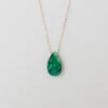 Emerald Raindrop Necklace 1 Emerald Raindrop Necklace -Wolf & Moon f0ae2723 3928 42aa 8314 7ec179d7b45f