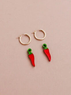 Chilli Pepper Studs -Wolf & Moon f61d35c6 ffc9 4c43 b108 750f37b26936