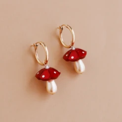 Mushroom Hoops 10 Mushroom Hoops -Wolf & Moon f990cc13 e535 484d 9111 53ed05aaa4f0