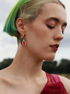 Wolf & Moon Fig Hoops -Wolf & Moon fig hoops model 3