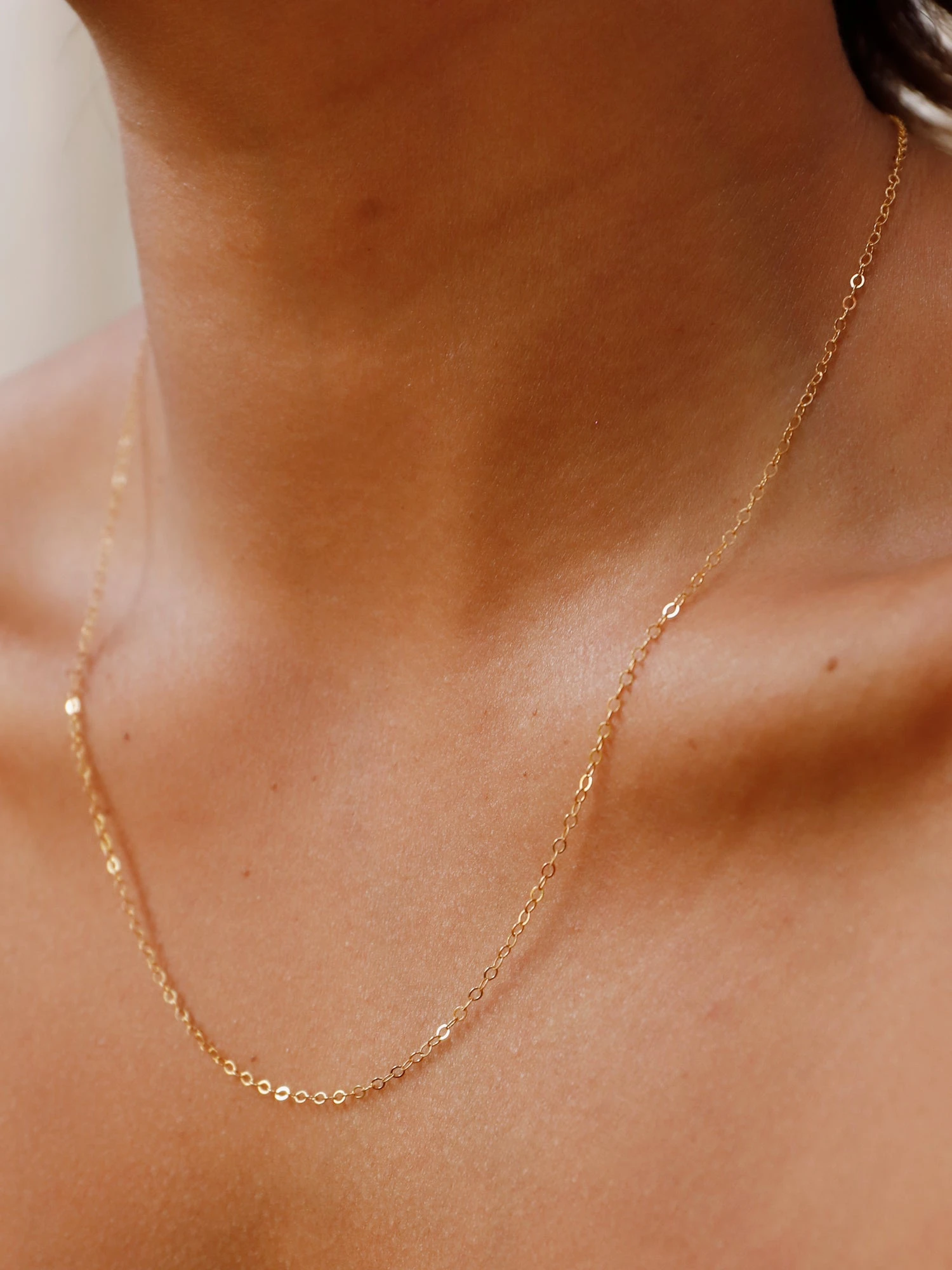 Wolf & Moon Gold-Filled Flat Cable Chain 4 Wolf & Moon Gold-Filled Flat Cable Chain - Image 2