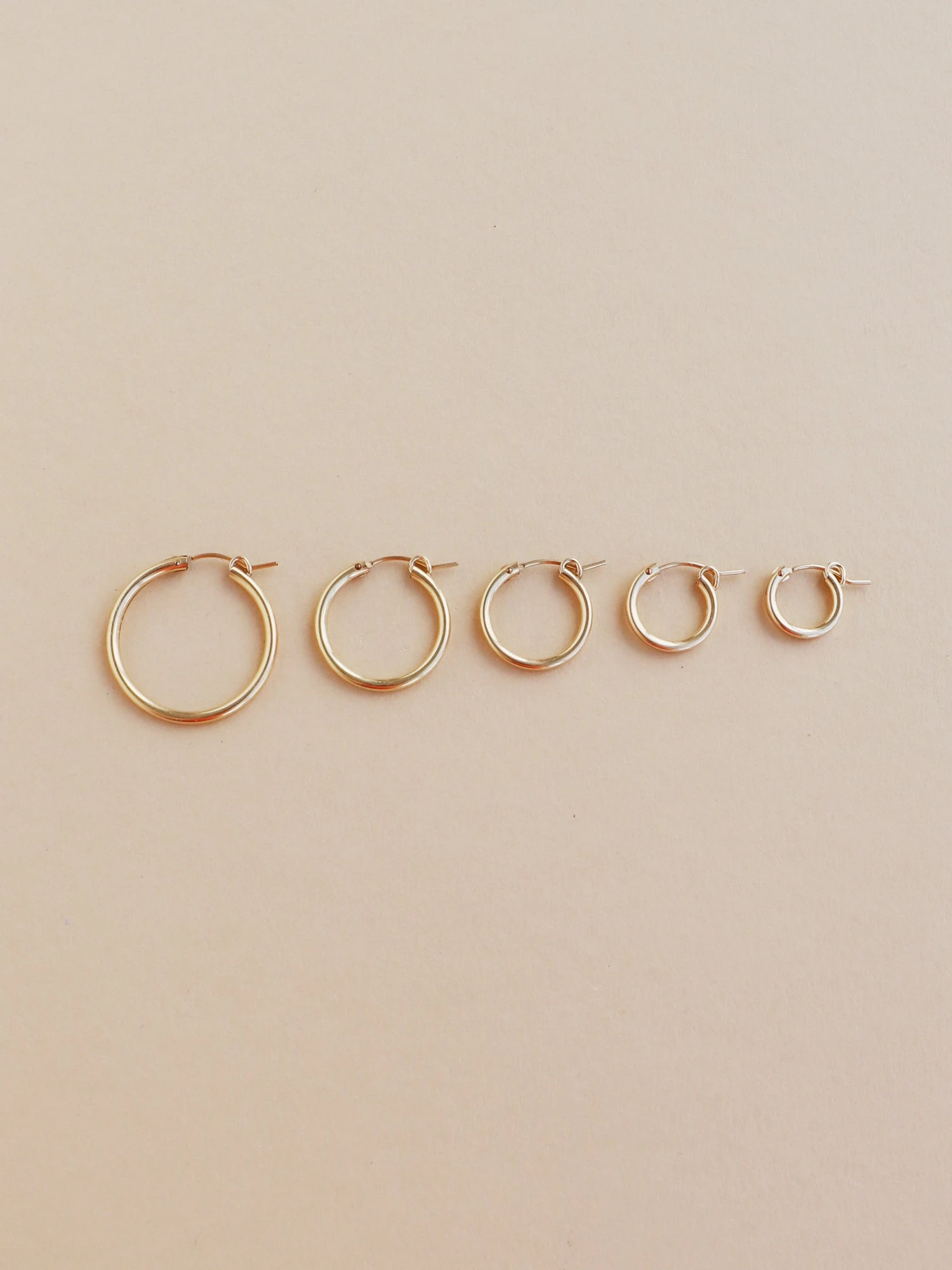 Wolf & Moon Gold-Filled Hoops 3 Wolf & Moon Gold-Filled Hoops