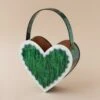 Wolf & Moon Heart Bag In Emerald/Mint -Wolf & Moon heart bag emeraldmint lifestyle 1