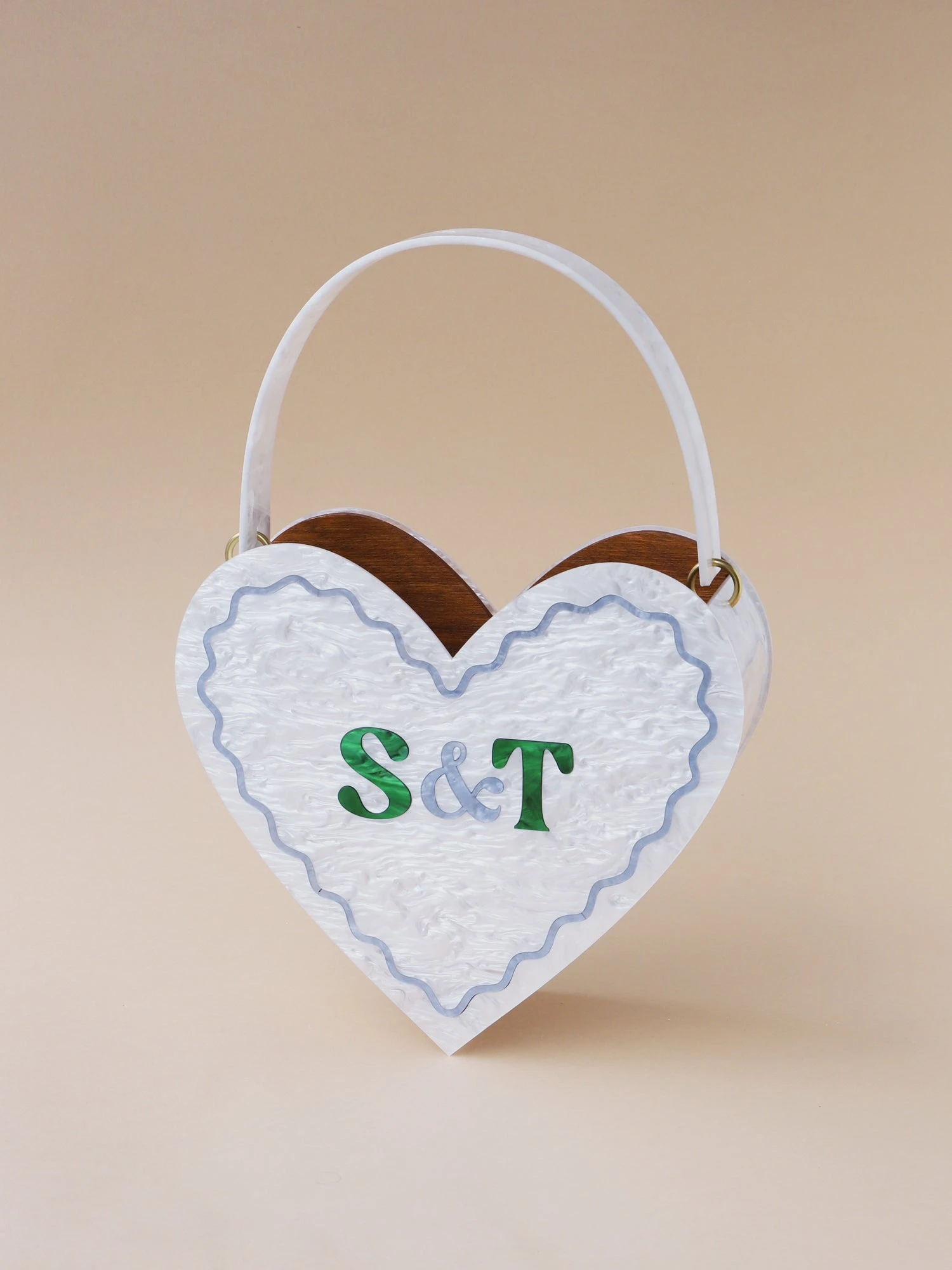 Wolf & Moon Heart Bag In White 9 Wolf & Moon Heart Bag In White - Image 8