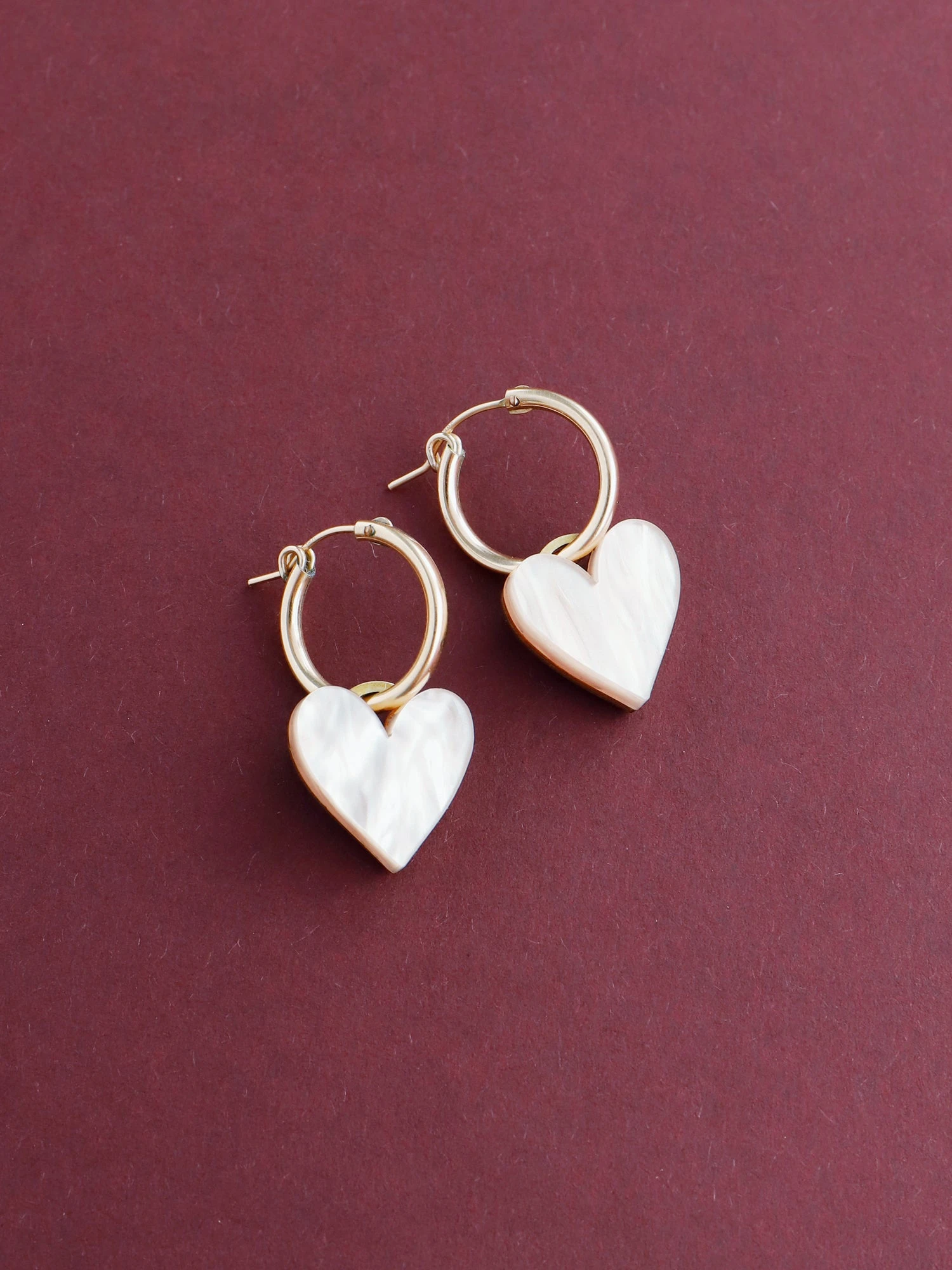 Wolf & Moon Jessie Hoops In Cream 3 Wolf & Moon Jessie Hoops In Cream