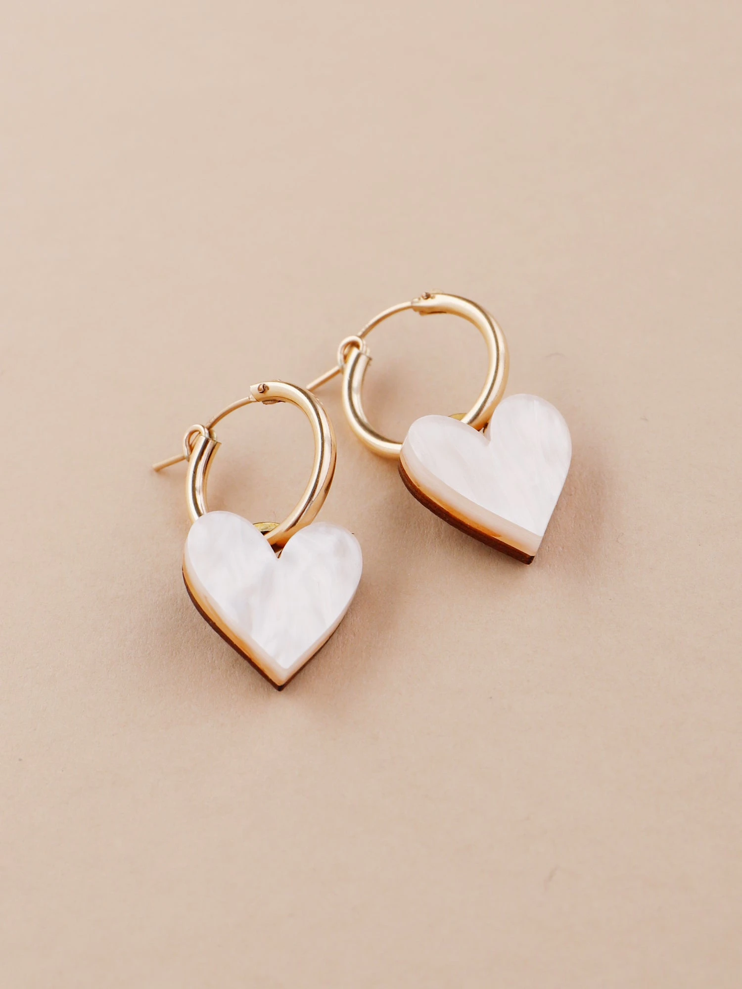 Wolf & Moon Jessie Hoops In Cream 5 Wolf & Moon Jessie Hoops In Cream - Image 3