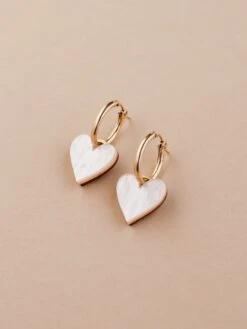 Wolf & Moon Jessie Hoops In Cream 14 Wolf & Moon Jessie Hoops In Cream -Wolf & Moon jessie hoops cream lifestyle 4