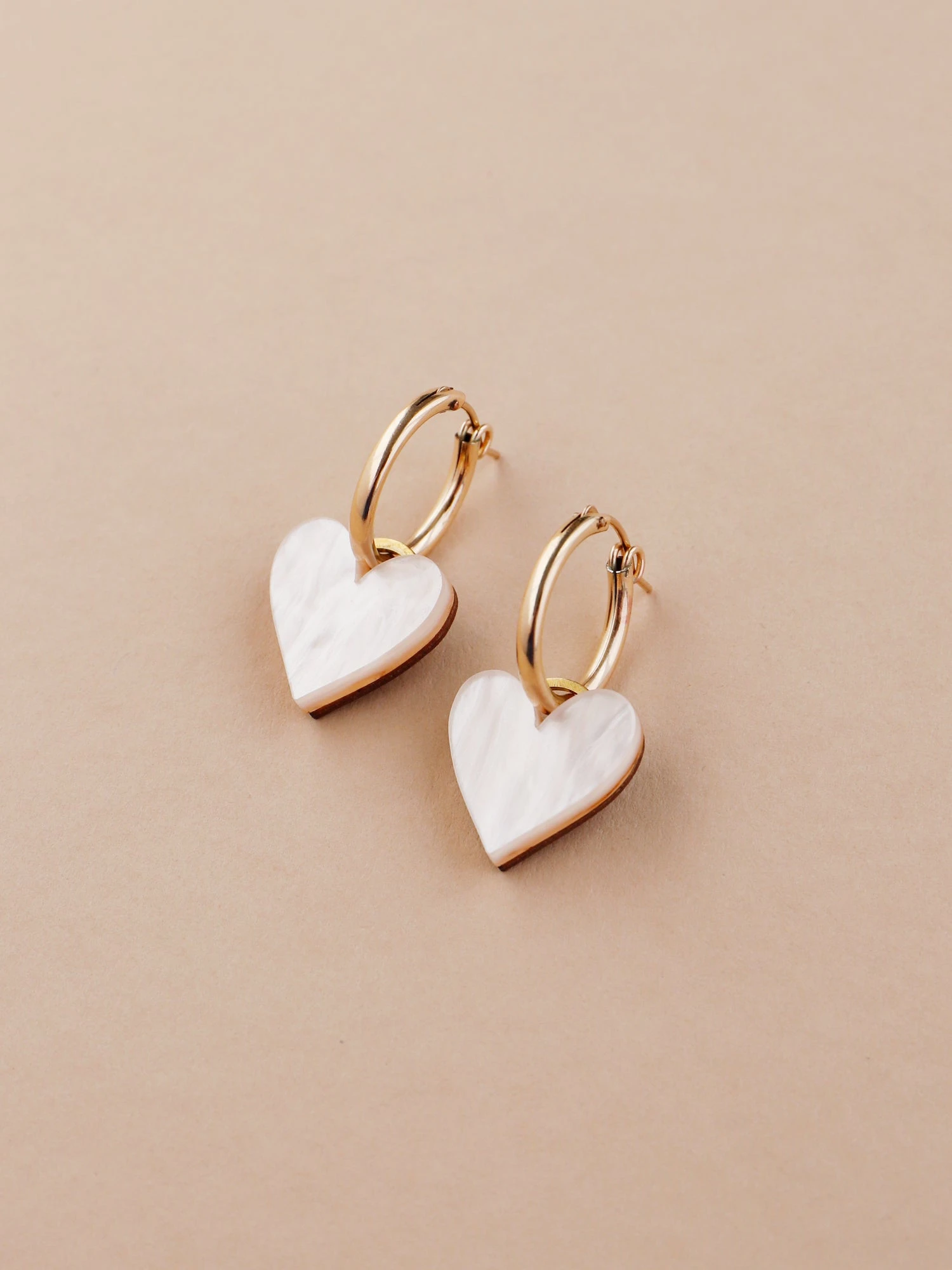 Wolf & Moon Jessie Hoops In Cream 6 Wolf & Moon Jessie Hoops In Cream - Image 4