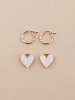 Wolf & Moon Jessie Hoops In Cream 17 Wolf & Moon Jessie Hoops In Cream -Wolf & Moon jessie hoops cream lifestyle 5