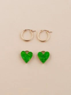 Wolf & Moon Jessie Hoops In Moss 14 Wolf & Moon Jessie Hoops In Moss -Wolf & Moon jessie hoops moss lifestyle 4