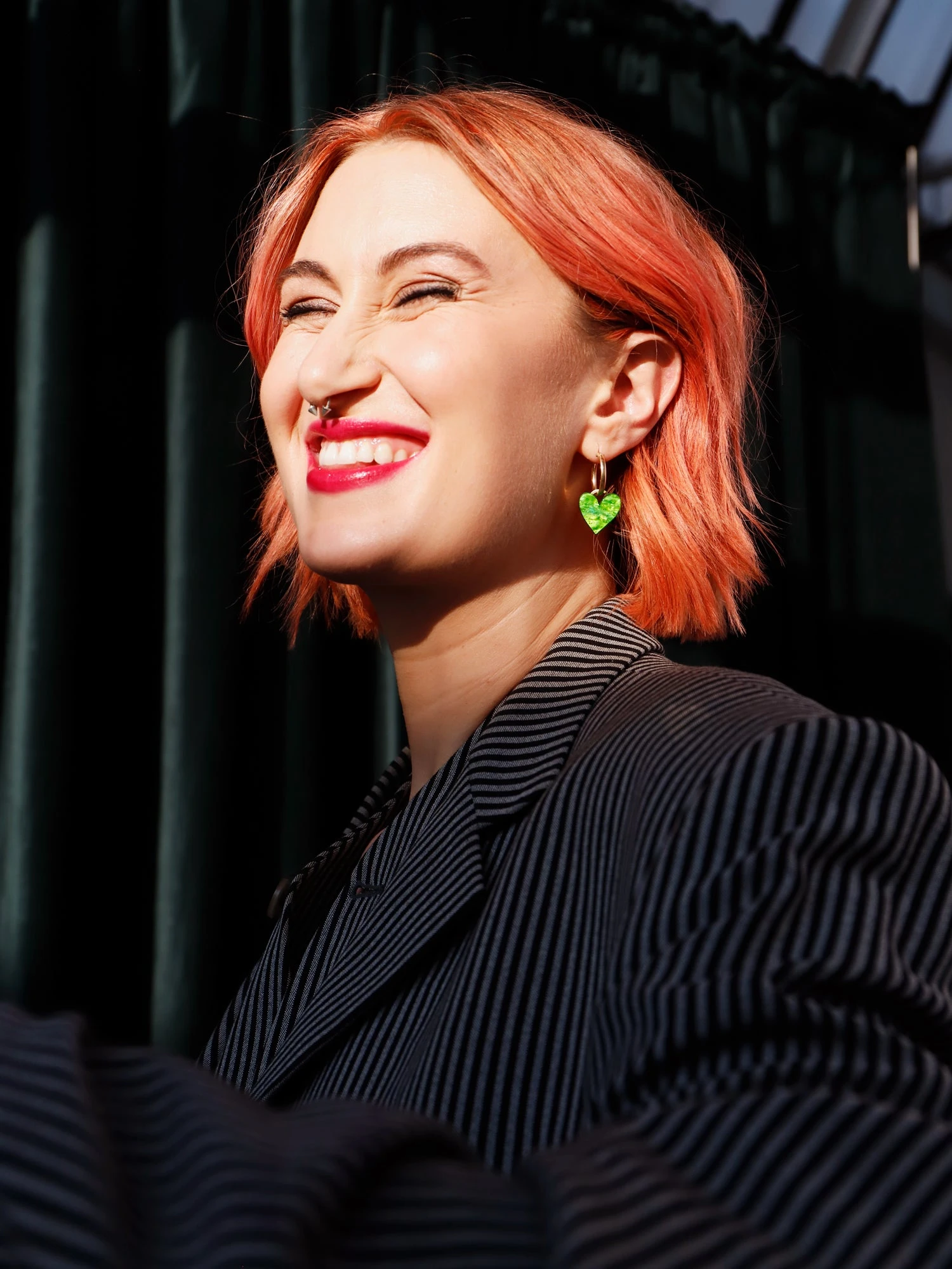 Wolf & Moon Jessie Hoops In Moss 4 Wolf & Moon Jessie Hoops In Moss - Image 2