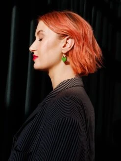 Wolf & Moon Jessie Hoops In Moss 15 Wolf & Moon Jessie Hoops In Moss -Wolf & Moon jessie hoops moss model 2