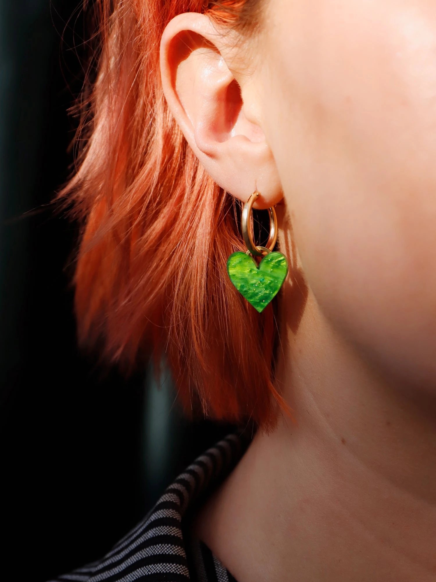 Wolf & Moon Jessie Hoops In Moss 8 Wolf & Moon Jessie Hoops In Moss - Image 6