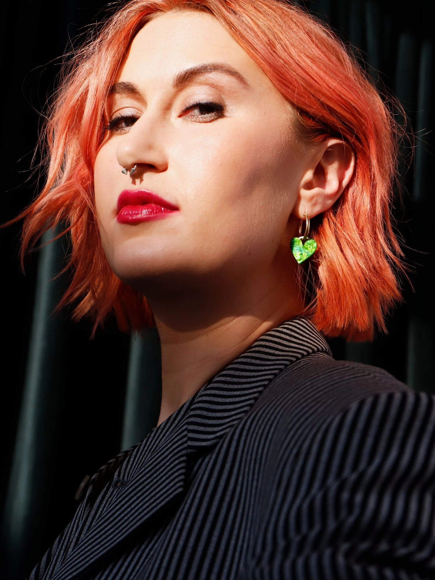 Wolf & Moon Jessie Hoops In Moss 9 Wolf & Moon Jessie Hoops In Moss - Image 7