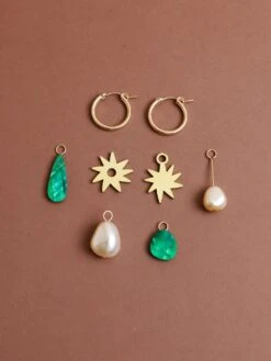 Wolf & Moon Kara Charm Hoops