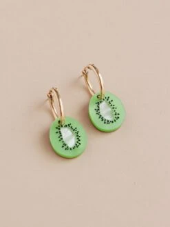 Wolf & Moon Kiwi Hoops -Wolf & Moon kiwi hoops lifestyle 1