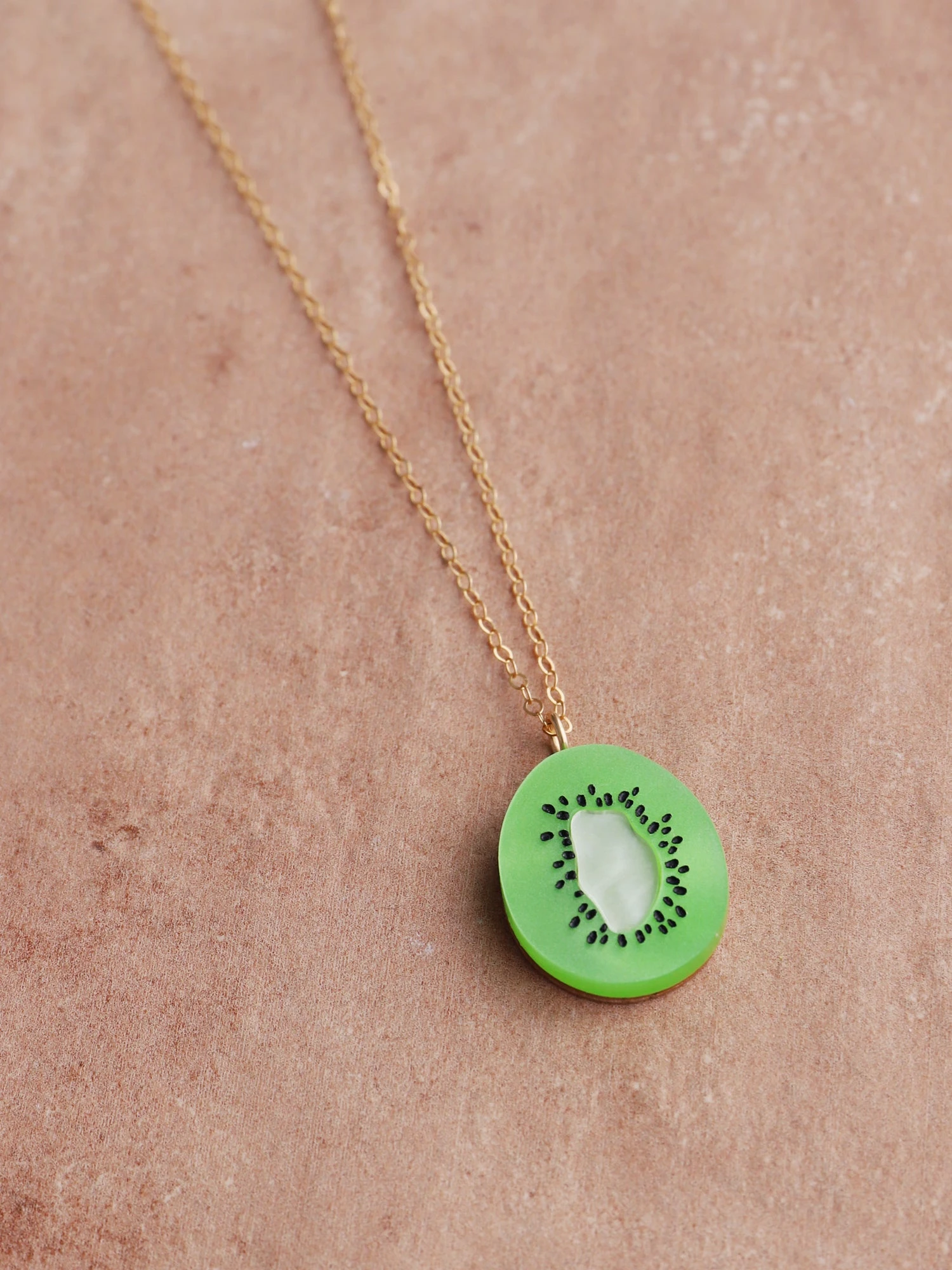 Wolf & Moon Kiwi Necklace