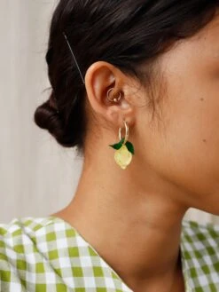 Wolf & Moon Mini Lemon II Hoops -Wolf & Moon lemon hoops model 4