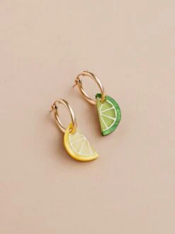Wolf & Moon Mini Lemon & Lime Slice Hoops