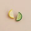 Wolf & Moon Lemon & Lime Studs -Wolf & Moon lemon lime studs lifestyle 1