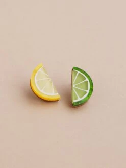 Wolf & Moon Lemon & Lime Studs - Clip On -Wolf & Moon lemon lime studs lifestyle 2 87799706 9700 4d67 9a7b afad6130278d