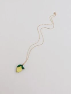 Wolf & Moon Mini Lemon II Necklace -Wolf & Moon lemon necklace all