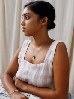 Wolf & Moon Mini Lemon II Necklace -Wolf & Moon lemon necklace model 3