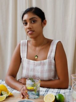 Wolf & Moon Mini Lemon II Necklace -Wolf & Moon lemon necklace model 4