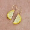 Wolf & Moon Lemon Slice Hoops -Wolf & Moon lemon slice hoops lifestyle 3