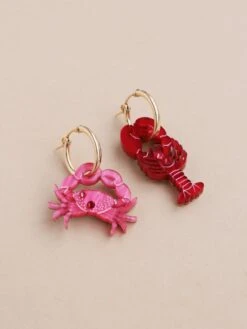 Wolf & Moon Lobster & Crab Hoops -Wolf & Moon lobster and crab set lifestyle 2 593f30b6 3cba 43c8 8eb3 94d7c94f920d