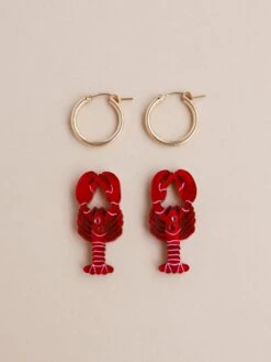 Wolf & Moon Lobster Hoops -Wolf & Moon lobster hoops lifestyle 2 7c6a24d7 ae9d 449c 997b eeae988d63ae
