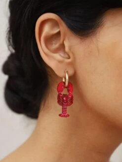 Wolf & Moon Lobster & Crab Hoops -Wolf & Moon lobster hoops model 2