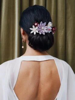 Wolf & Moon Meadow Comb Set In Lilac/Cherry 10 Wolf & Moon Meadow Comb Set In Lilac/Cherry -Wolf & Moon meadow comb set lilac cherry model 2