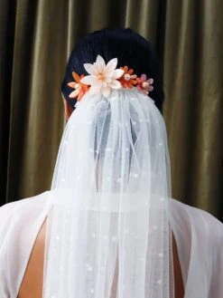 Wolf & Moon -Wolf & Moon meadow comb set orange pink model 2