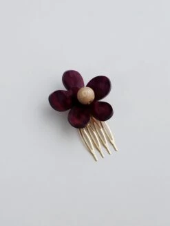 Wolf & Moon Blossom Hair Comb 18 Wolf & Moon Blossom Hair Comb -Wolf & Moon meadow hair slide blossom cherry 1