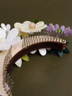 Wolf & Moon Meadow Headpiece In Green -Wolf & Moon meadow headpiece green lifestyle 4