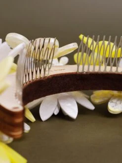 Wolf & Moon Meadow Headpiece In Yellow -Wolf & Moon meadow headpiece yellow lifestyle 5