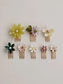 Wolf & Moon Meadow Comb Set In Green -Wolf & Moon meadow set green lifestyle 2