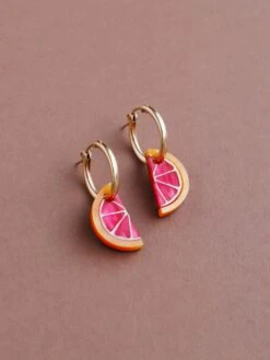 Wolf & Moon Mini Grapefruit Slice Hoops