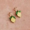 Wolf & Moon Mini Lemon II Hoops -Wolf & Moon mini lemon hoops lifestyle 1