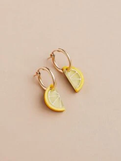 Wolf & Moon Mini Lemon Slice Hoops