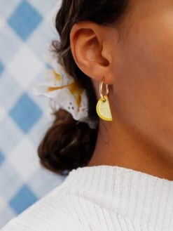Wolf & Moon Mini Lemon Slice Hoops -Wolf & Moon mini lemon slice hoops model 3 8dc4e128 be24 4bbf 9b1f 5525b2a86162