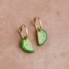 Wolf & Moon Mini Lime Slice Hoops 1 Wolf & Moon Mini Lime Slice Hoops -Wolf & Moon mini lime slice hoops lifestyle 4