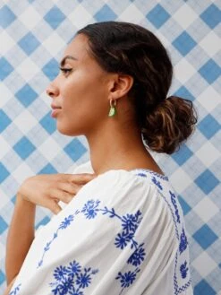 Wolf & Moon Mini Lemon & Lime Slice Hoops -Wolf & Moon mini lime slice hoops model 2 21c8877a 1143 4a11 bba5 99fa0e11d290